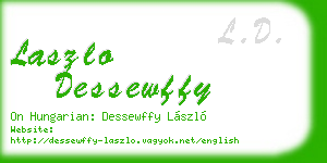laszlo dessewffy business card