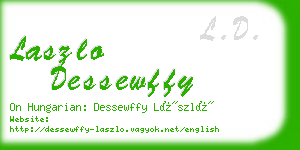 laszlo dessewffy business card